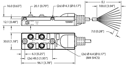 Turck TB-4M8Z-4-1, TB-4M8Z-4-3, TB-4M8Z-4-5