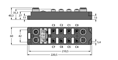 Turck FDNP-L0808H-TT