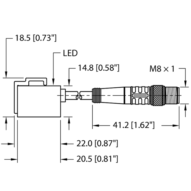 Turck BIM-PSM-AP6X-0.2-PSG3M W/O BKT