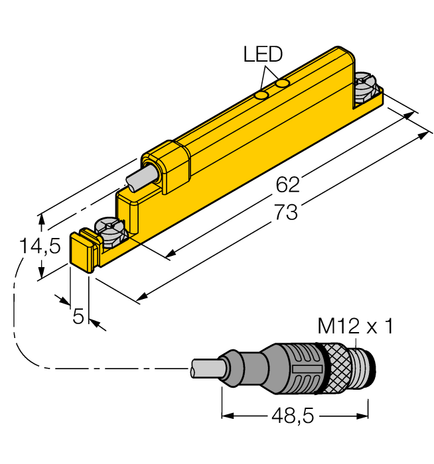 Turck WIM45-UNTL-LIU5X2-0.3-RS4
