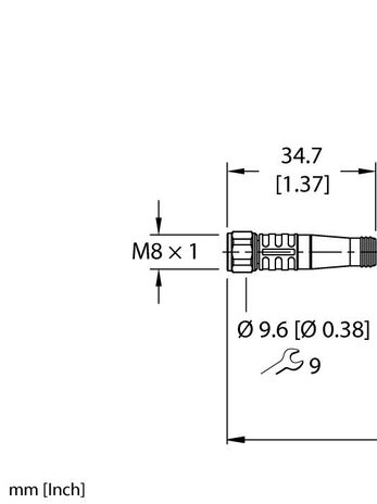 Turck PKGV 3M-1-PSG 3/S90/S101/S771, PKGV 3M-1.3-PSG 3/S90/S101/S771