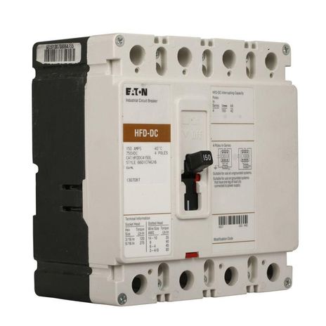 Eaton HFDDC4015, HFDDC4015L, HFDDC4020L, HFDDC4025L, HFDDC4030L, HFDDC4040L, HFDDC4050L, HFDDC4060L, HFDDC4070L, HFDDC4080L, HFDDC4100L, HFDDC4100LA05S0501, HFDDC4110L, HFDDC4125L, HFDDC4150L