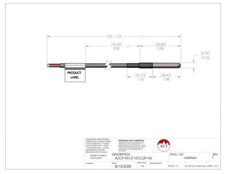 ACI A/3K-PO-4"-20'CL2P-HS