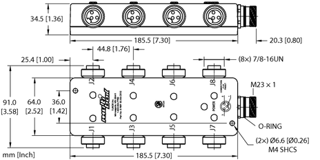 Turck 8 RKF 30-X9-CS12