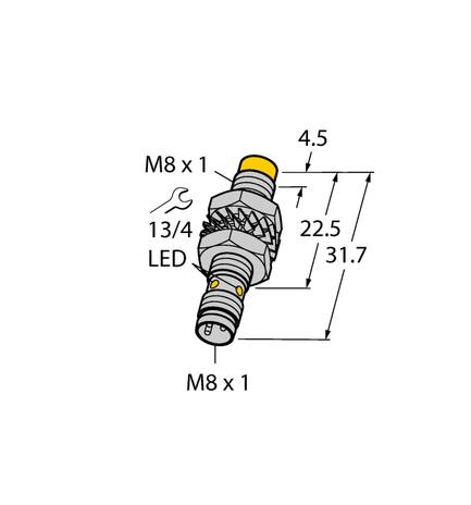 Turck NI3-M08K-AN6X-V1131, NI3-M08K-AP6X-V1131