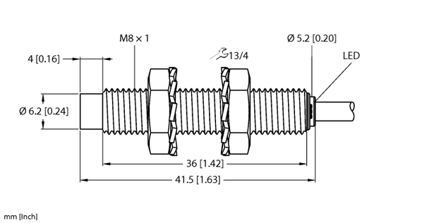 Turck NI3-EG08-AN6X, NI3-EG08-AP6X, NI3-EG08-RP6X