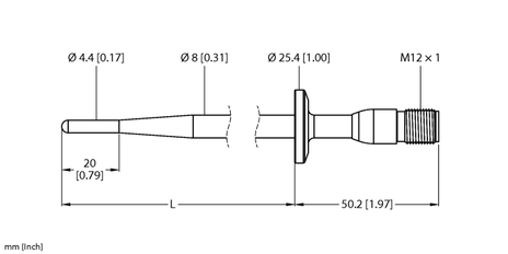 Turck TP-504A-TRI3/4-H1141-L035, TP-504A-TRI3/4-H1141-L100
