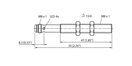 Turck RU10L-M08-UN8X-V1141, RU10L-M08-UP8X-V1141, RU10U-M08-UN8X-V1141, RU10U-M08-UP8X-V1141
