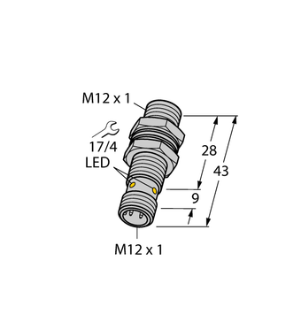 Turck BI4-G12K-VP6X-H1141, BI4-M12K-AN6X-H1141, BI4-M12K-AP6X-H1141, BI4-M12K-RN6X-H1141, BI4-M12K-RP6X-H1141, BI4-M12K-VN6X-H1141