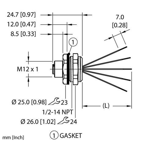 Turck EFKBH-A5.500.2-0.5, EFKBH-A5.500.2-2, EFKBH-A5.500.2-5, EFKBH-A5.500.8-0.5, EFKBH-A5.500.8-1