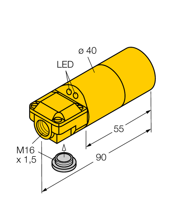 Turck BI15-K40SR-FZ3X2, BI15-K40SR-VP4X2, NI20-K40SR-FZ3X2, NI20-K40SR-VN4X2, NI20-K40SR-VP4X2, NI30-K40SR-FZ3X2, NI30-K40SR-VN4X2, NI30-K40SR-VP4X2