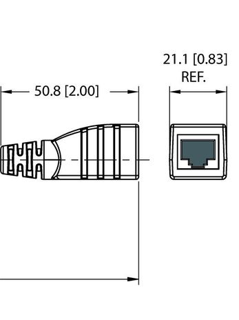Turck RSS RJ45SF 841-0.2M, RSS RJ45SF 841-0.3M, RSS RJ45SF 841-0.5M, RSS RJ45SF 841-1M