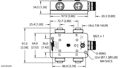 Turck 4 RKF 30-X5-CS12