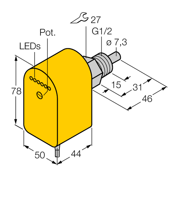 Turck FCS-G1/2A4P-VRX/24VDC