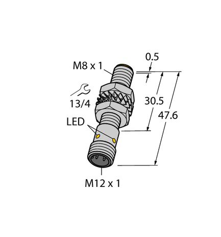 Turck BI2-M08-AN6X-H1341, BI2-M08-AP6X-H1341, BI2-M08-VP6X-H1341, BI3-M08-AN6X-H1341, BI3-M08-AP6X-H1341