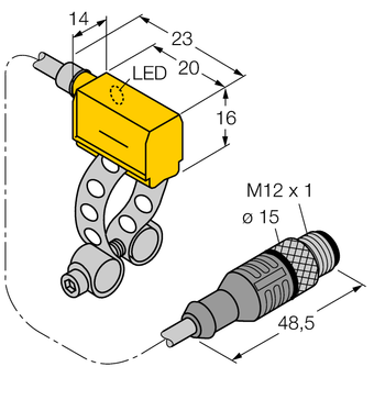 Turck BIM-PST-AP6X-0.2-RS4T W/KLP80, BIM-PST-AP6X-0.2-RSV4T W/KLP80, BIM-PST-Y1X-0.2-RS4.21T W/KLP80