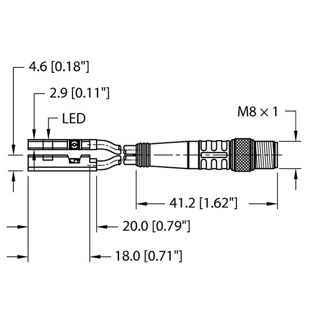 Turck BIM-UNR-2AP6X-0.2-PSG4M