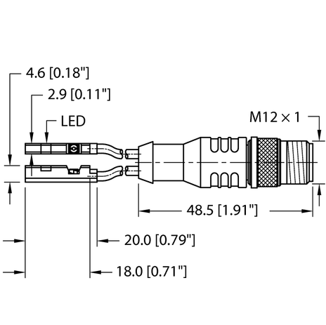 Turck BIM-UNR-2AN6X-0.2-RSC4.4T, BIM-UNR-2AP6X-0.2-RSC4.4T, BIM-UNR-2AP6X-0.2-RSC4.4T/S1768