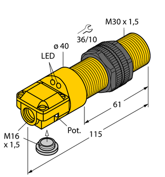 Turck BC10-P30SR-FZ3X2, BC10-P30SR-VN4X2, BC10-P30SR-VP4X2, BCE10-P30SR-VN6X2, BCE10-P30SR-VP6X2